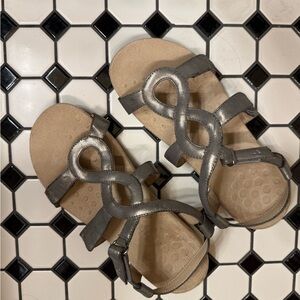 Vionic Metallic Gray Sandals